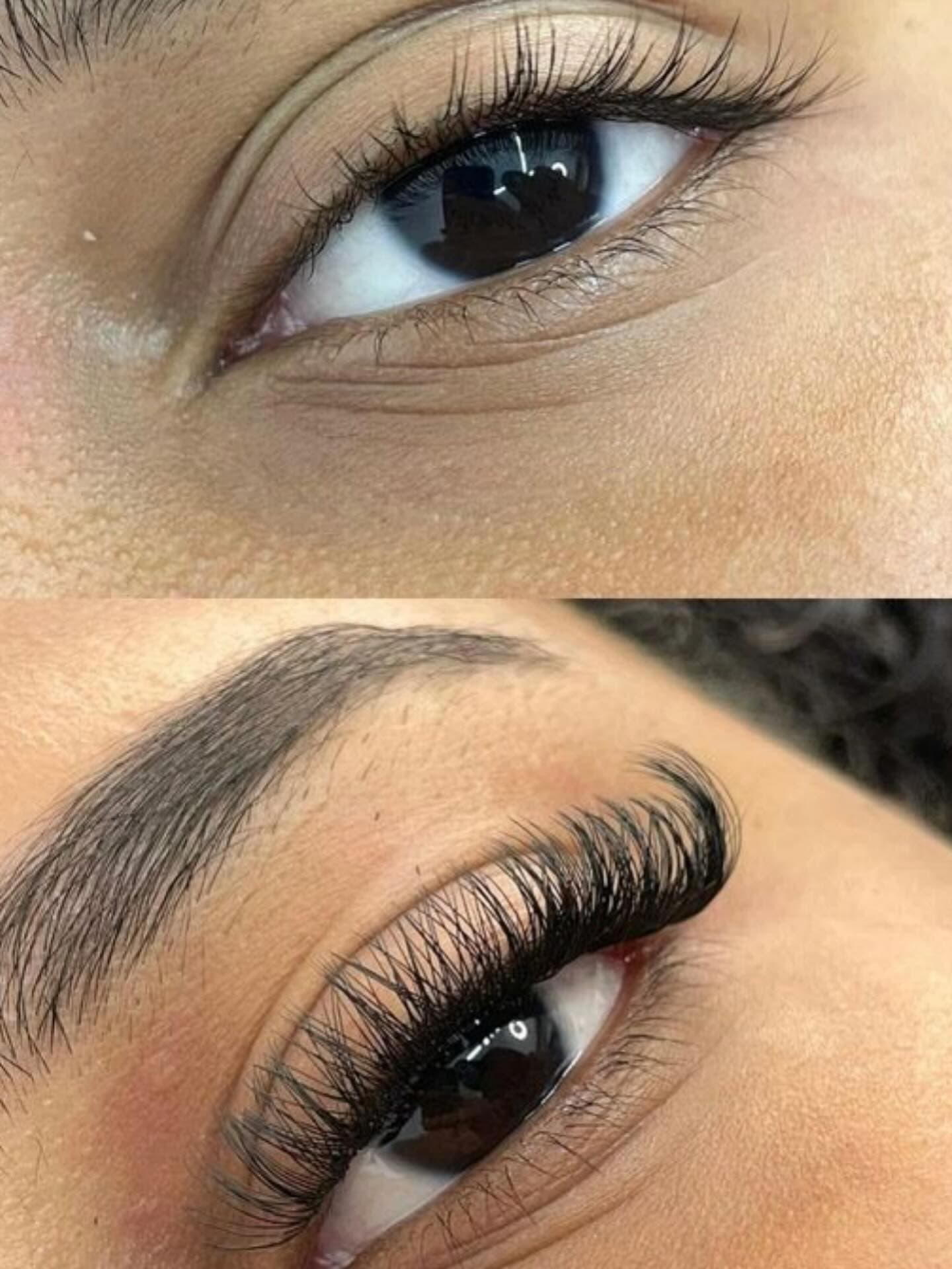 Extensiones de pestañas volumen realizadas en Le Belle Tete